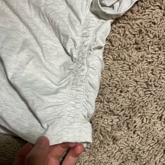 Grey TNA Malibu Cropped T-Shirt - Picture 4 of 4